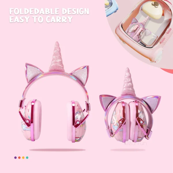 SM-006-02.webp Audífonos Orejeras Antiruido Unicornio Niños Y Jovenes Cea