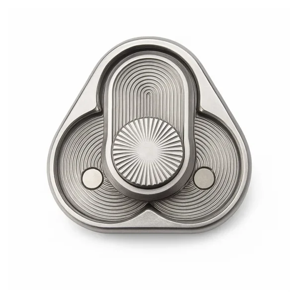 Spinner Metálico Fidget Antiestrés Diseño Geométrico