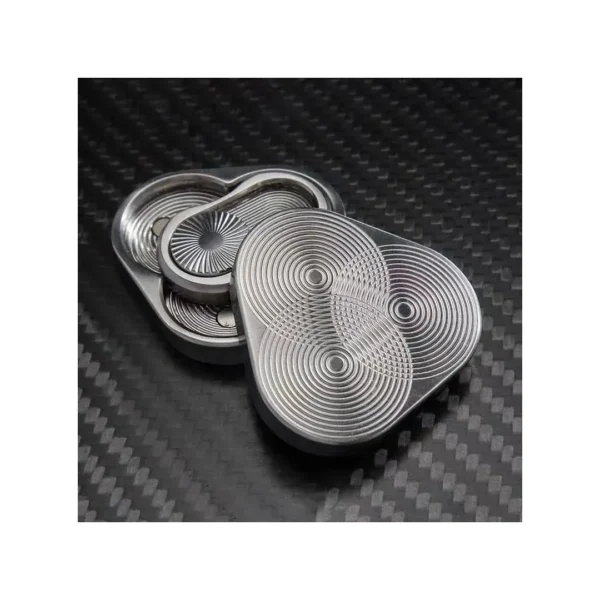 Spinner Metálico Fidget Antiestrés Diseño Geométrico