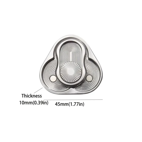 Spinner Metálico Fidget Antiestrés Diseño Geométrico