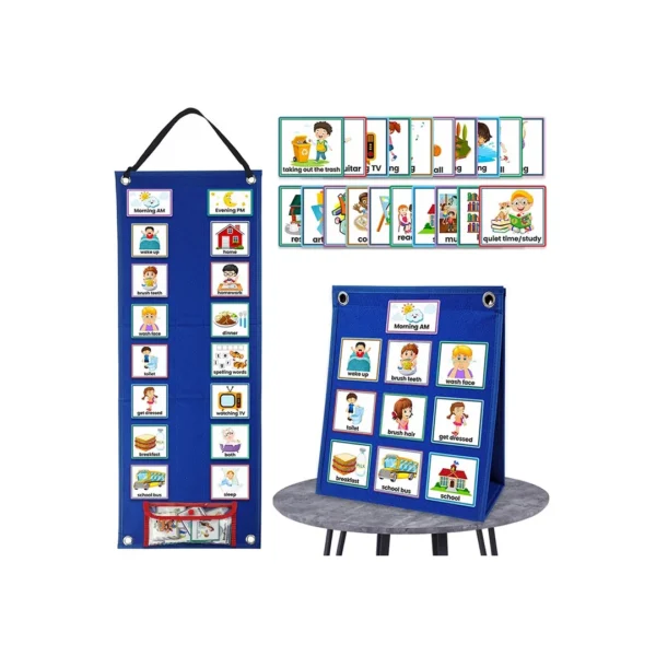 Horario Visual Para Niños, Tabla Rutina Diaria - Inglés