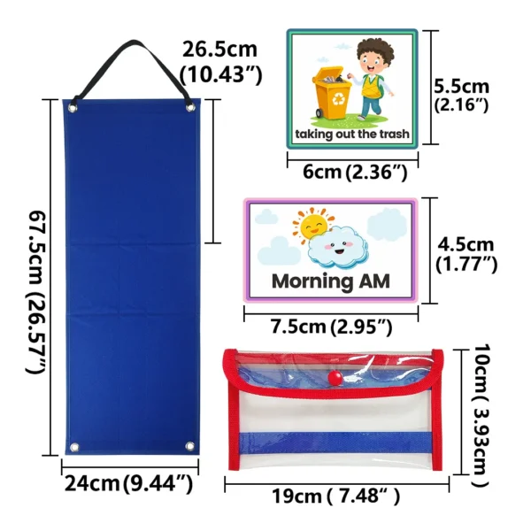 Horario Visual Para Niños, Tabla Rutina Diaria - Inglés
