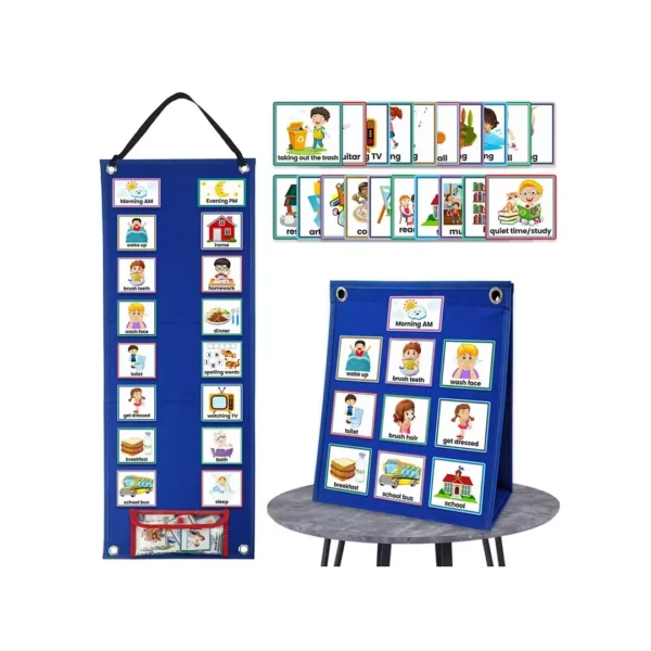 Horario Visual Para Niños, Tabla Rutina Diaria - Inglés