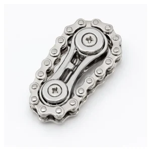 Spinner Antiestrés Mecánico Fidget Metálico De Cadena