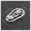 Spinner Antiestrés Mecánico Fidget Metálico De Cadena