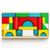 Juego Didáctico Bloques De Construcción Madera Niños Chico