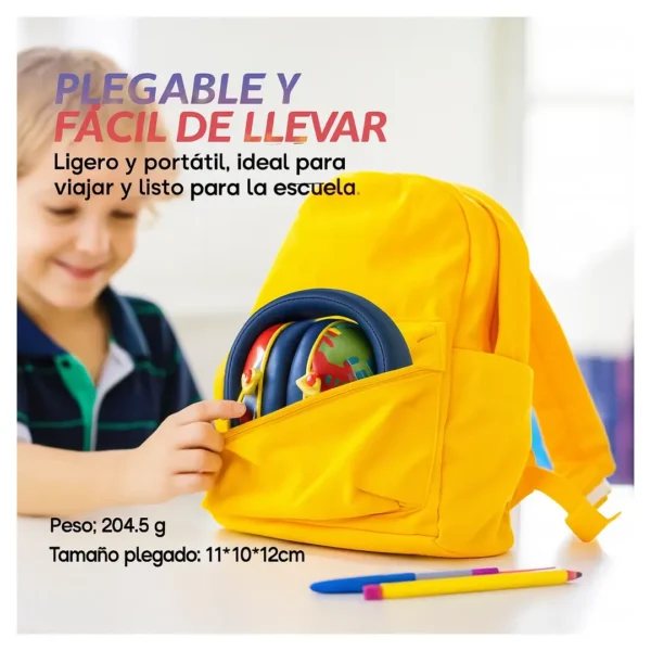 SM-026-02.webp Audífonos Orejeras Antiruido Ajustable Grafiti Niños Jovenes