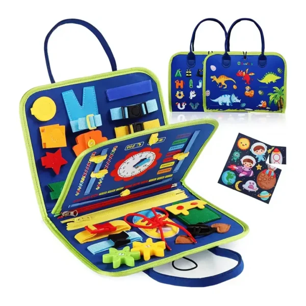 Libro Sensorial Montessori Portátil Niños