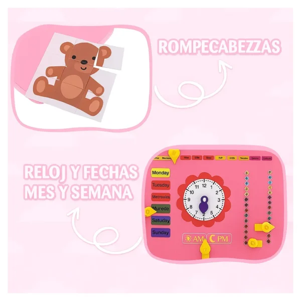 Libro Sensorial Montessori Portátil Niños