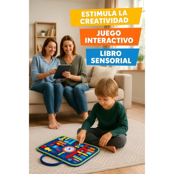 Libro Sensorial Montessori Portátil Niños