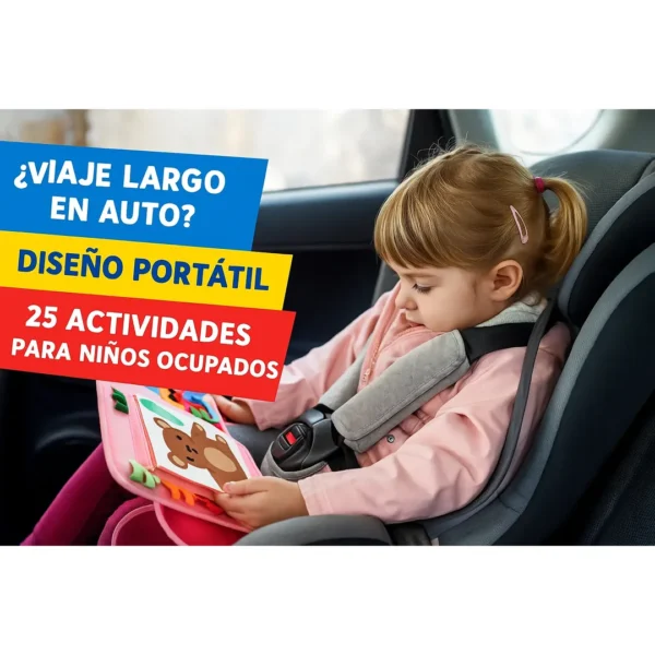 Libro Sensorial Montessori Portátil Niños