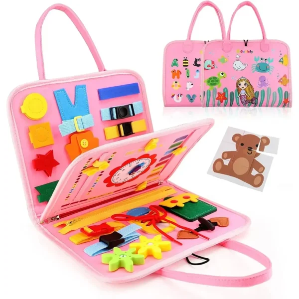 Libro Sensorial Montessori Portátil Niños