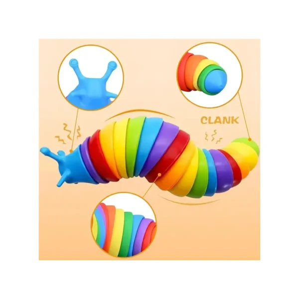 SM-030-06.webp Juguete Sensorial Gusano Articulada De Colores Fidget 1und.