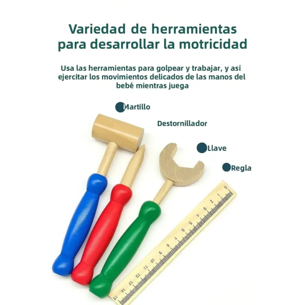 Juego Didáctico Banco De Herramientas De Madera - Montessori