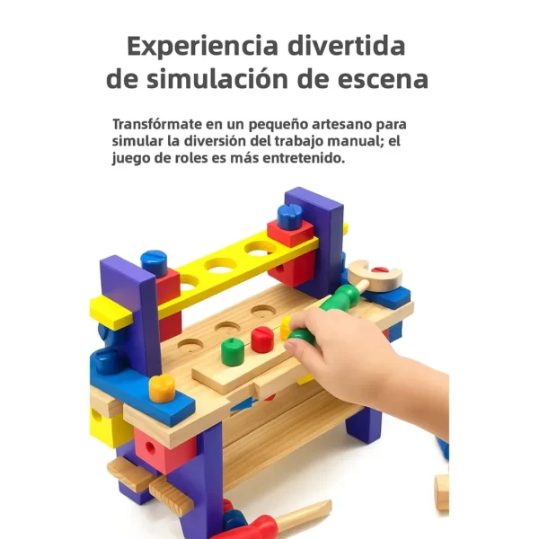 Juego Didáctico Banco De Herramientas De Madera - Montessori