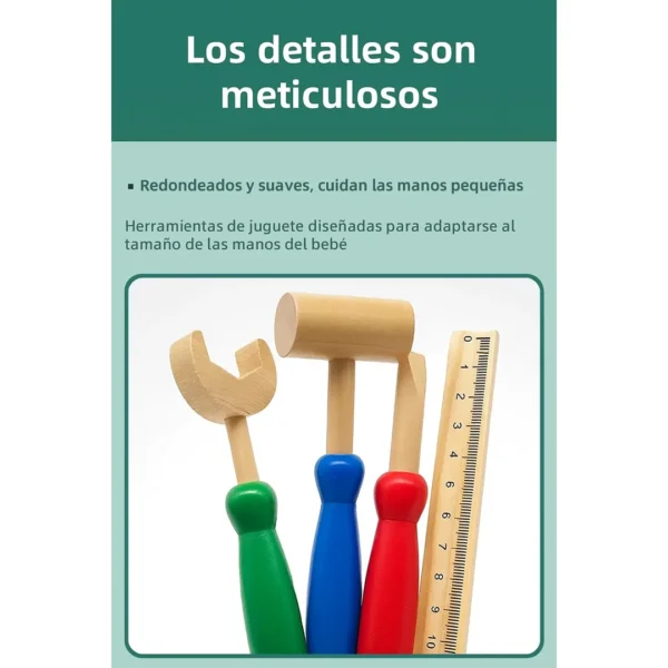 Juego Didáctico Banco De Herramientas De Madera - Montessori