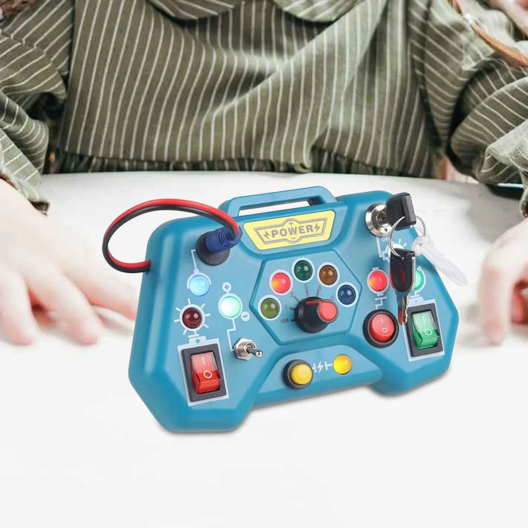 Panel Sensorial Botones Y Luces Led Montessori - Imagen 2