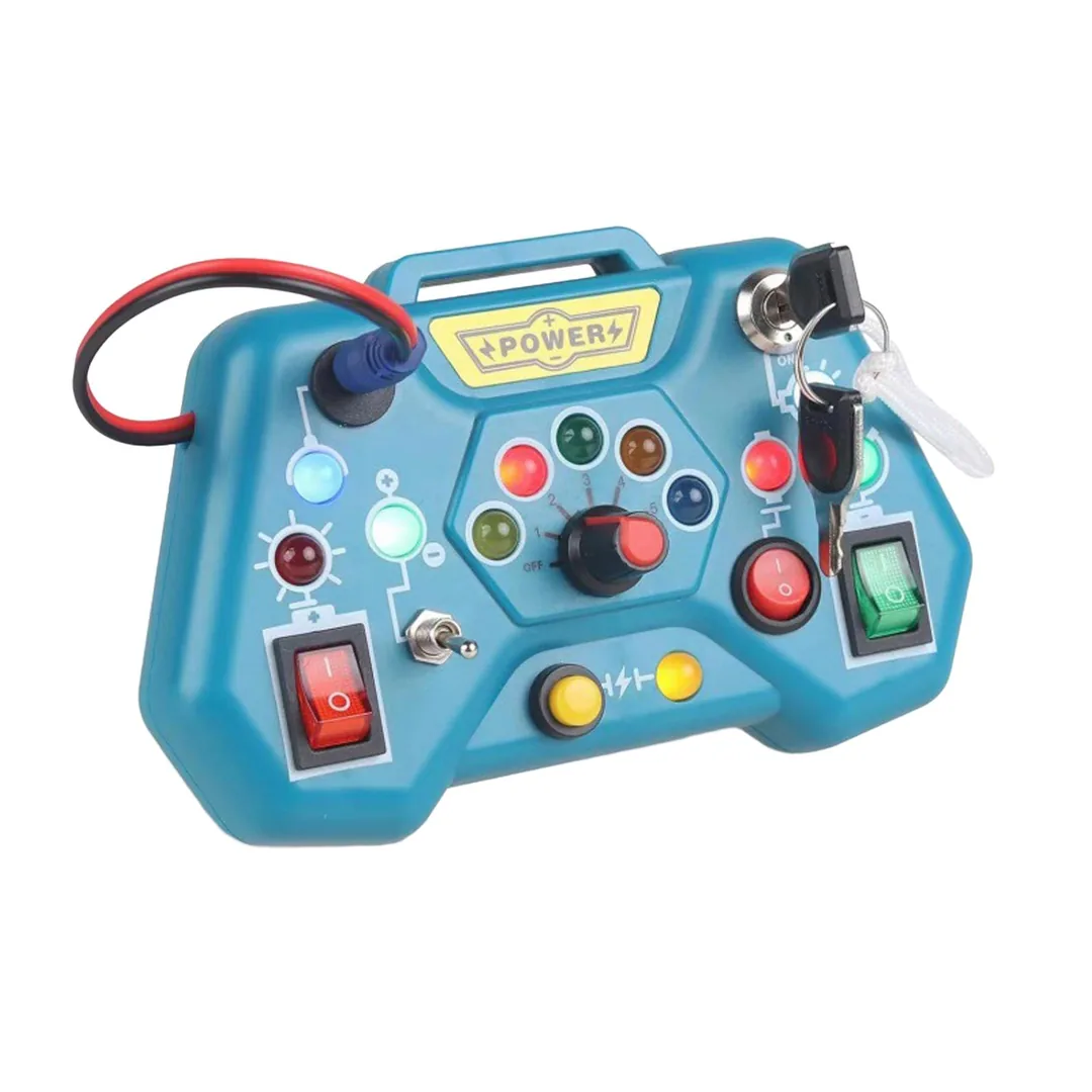 Panel Sensorial Botones Y Luces Led Montessori - Imagen 7