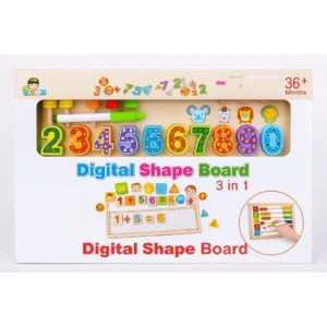 Tablero Didáctico Shape Board 3 En 1 Educativo