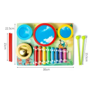 SM-052-01.webp Set Musical Infantil Xilófono Tambor Platillo Montessori