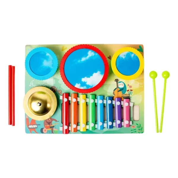 SM-052-02.webp Set Musical Infantil Xilófono Tambor Platillo Montessori