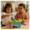 SM-057-03.webp Banco De Golpes Infantil De Madera - Juego Didáctico Niños