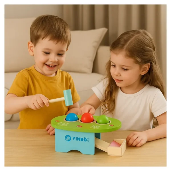 SM-057-04.webp Banco De Golpes Infantil De Madera - Juego Didáctico Niños