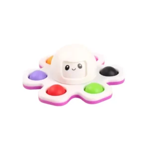 Juguete Sensorial Pulpo Giratorio Y Pop It Sensorial Cea