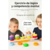 Juego Montessori De Equilibrio Y Apilamiento En Madera