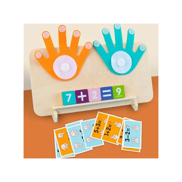 Juego Didáctico Sumar Restar Con Dedos Para Niños Montessori