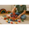 SM-072-04.webp Bloques De Madera Con Carro Arrastre (atrailer) Montessori