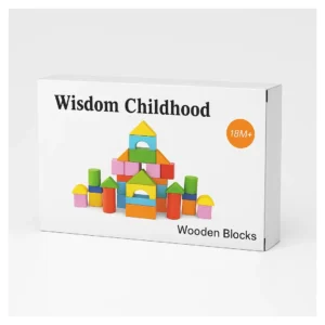 Juego Didáctico Bloques De Construcción Madera Niños 33 Piez