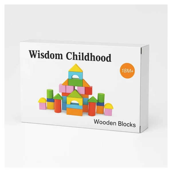 Juego Didáctico Bloques De Construcción Madera Niños 33 Piez