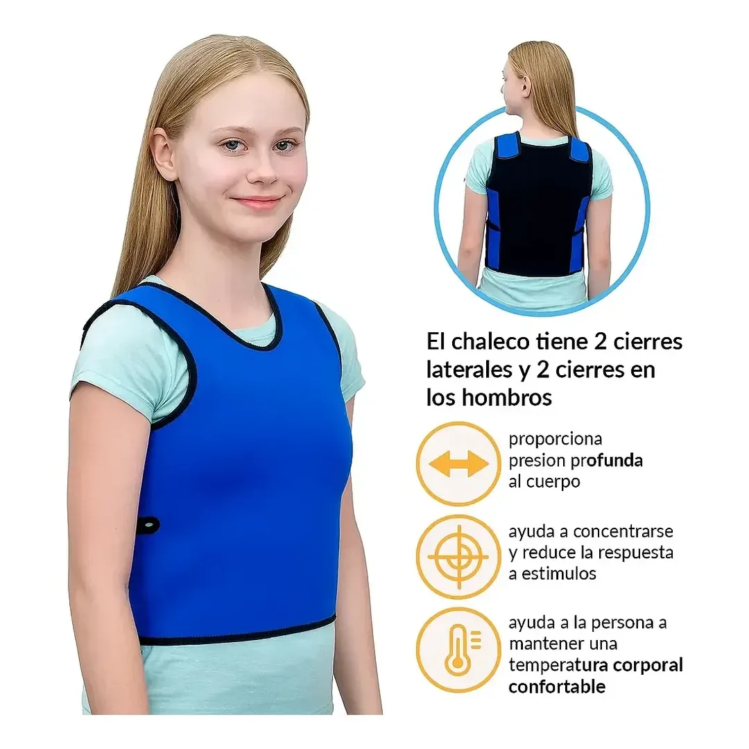 Chaleco Infantil Para Niños Con Tea O Tdah Sensomont - Imagen 3