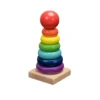 SM-079-01.webp Torre De Anillo Apilable Arcoiris Montessori De Madera