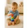 SM-079-03.webp Torre De Anillo Apilable Arcoiris Montessori De Madera