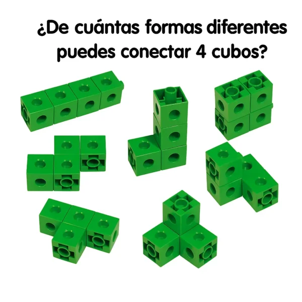 Cubos Multiencaje Unifix 100 Piezas Niños Aprendizaje