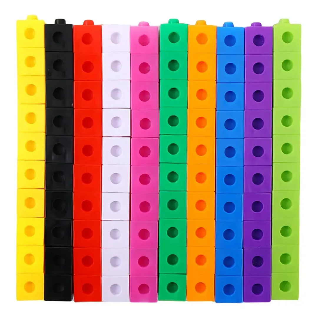 Cubos Multiencaje Unifix 100 Piezas Niños Aprendizaje - Imagen 10