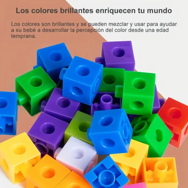 Cubos Multiencaje Unifix 100 Piezas Niños Aprendizaje
