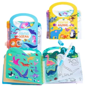 Libro Mágico De Pintura Con Agua Reutilizable Y Educativo