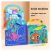 Libro Mágico De Pintura Con Agua Reutilizable Y Educativo
