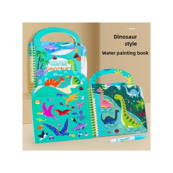 Libro Mágico De Pintura Con Agua Reutilizable Y Educativo