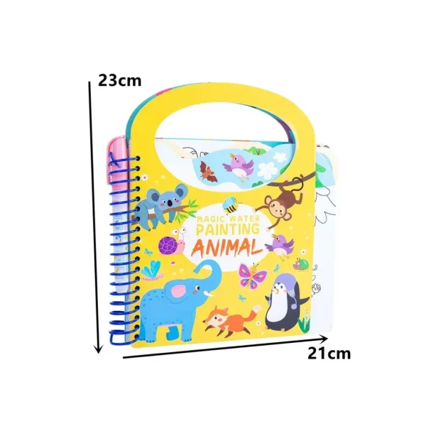 Libro Mágico De Pintura Con Agua Reutilizable Y Educativo