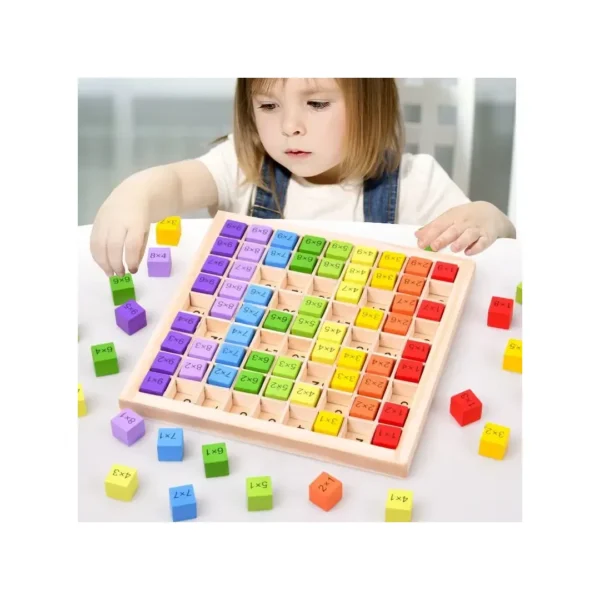 Juguete Didáctico Matemáticas Tabla Multiplicar Montessori