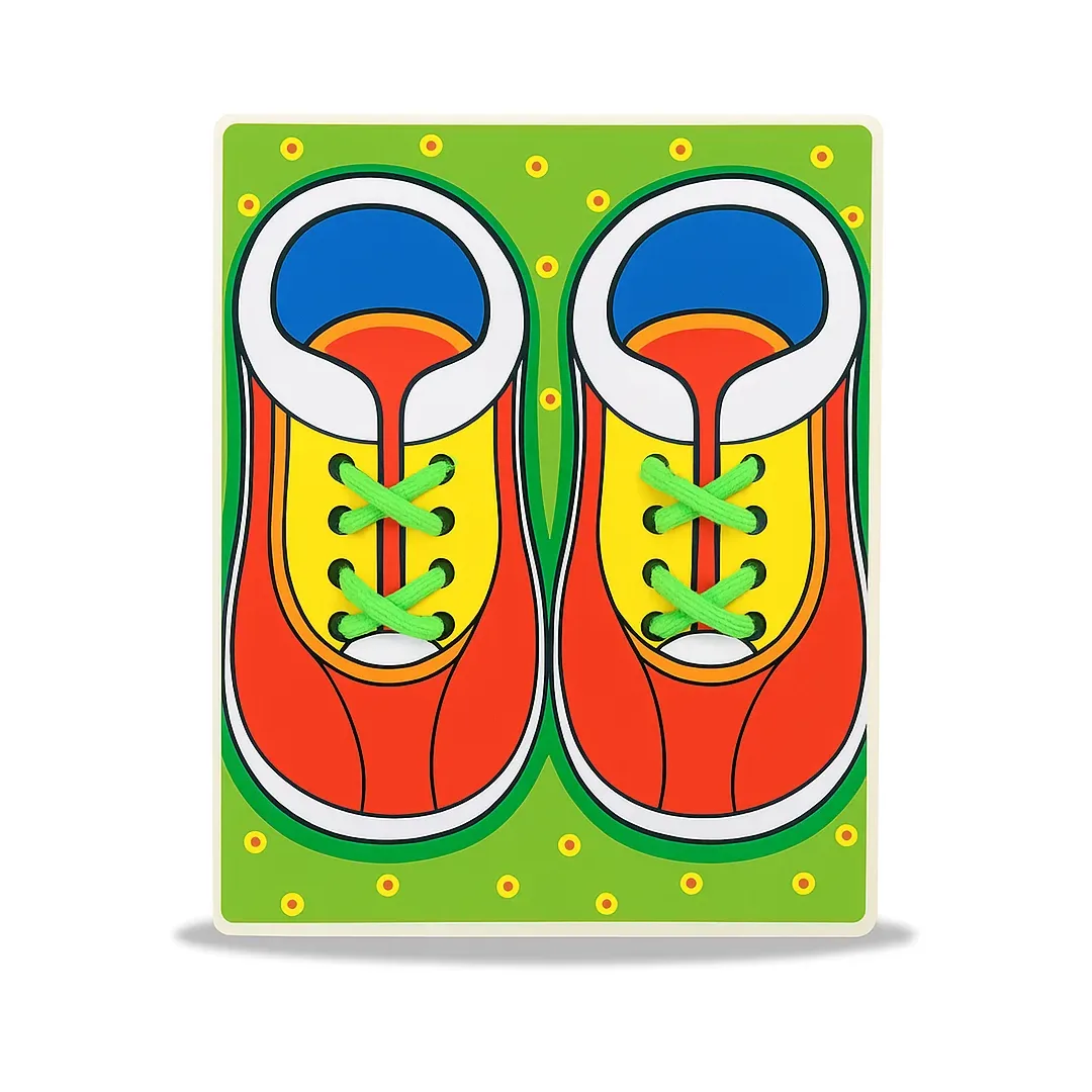Juego Didáctico Para Aprender A Amarrar Cordones -montessori