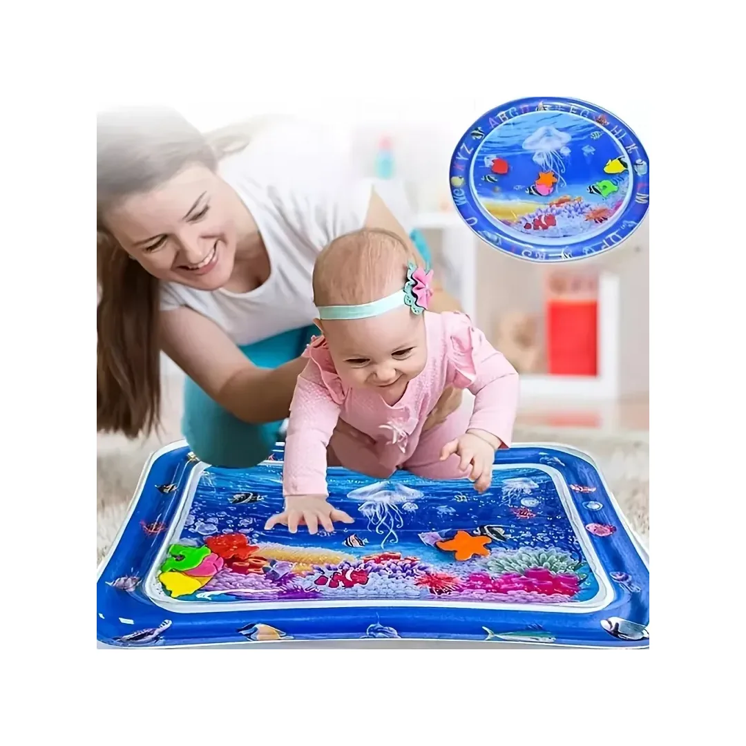 Alfombra Inflable De Agua Para Bebés Tummy Time Estimulacion - Imagen 4