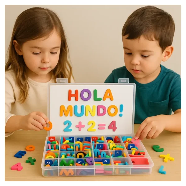 Imanes Didácticos Letras Y Números Toyssa 253 Pzs Abecedario