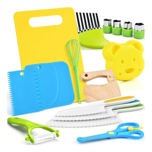 Juego De Cocina Montessori 17 Piezas Para Niños