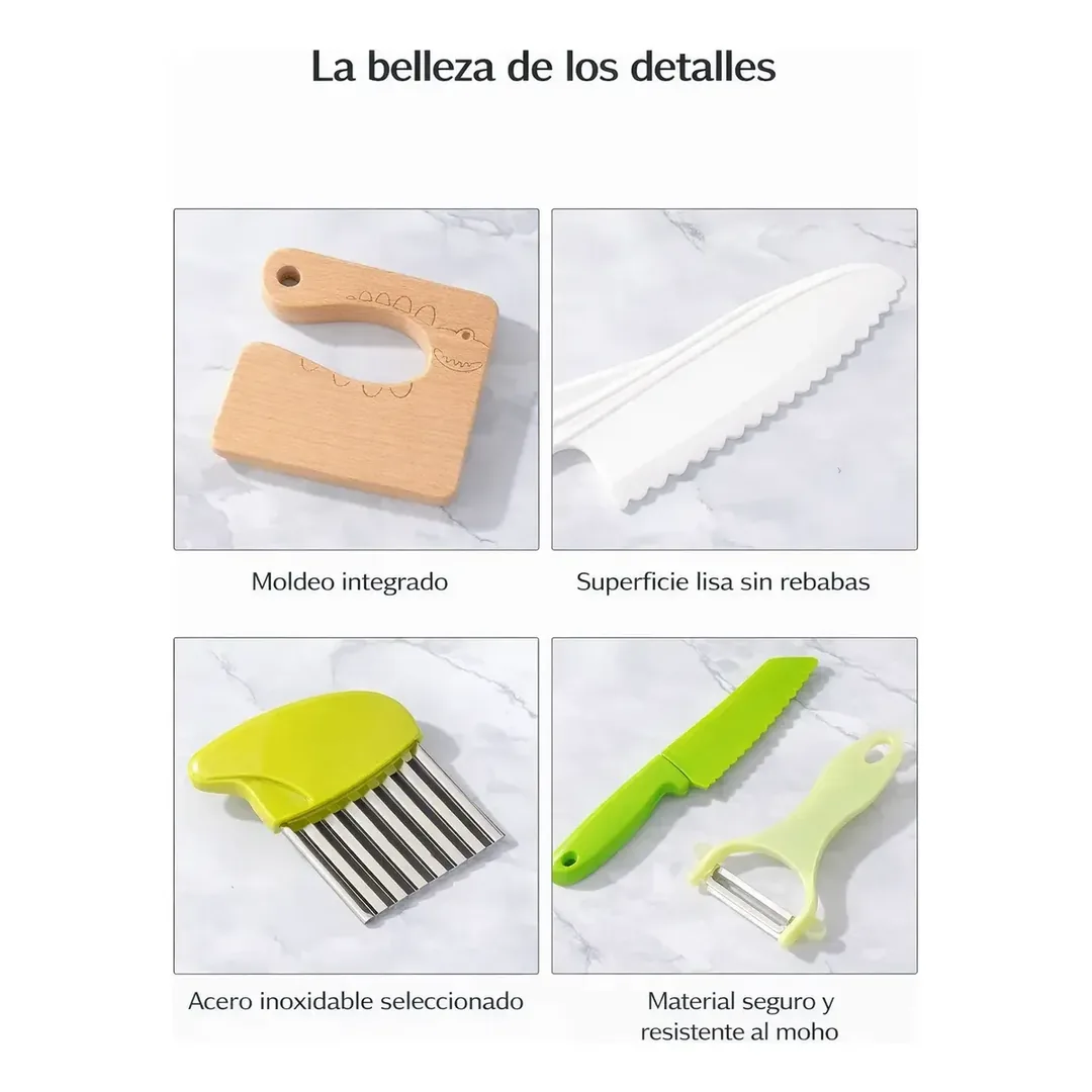 Juego De Cocina Montessori 17 Piezas Para Niños - Imagen 6