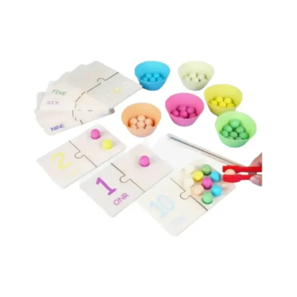 Juego Educativo Montessori Matemáticas Y Colores Infantil